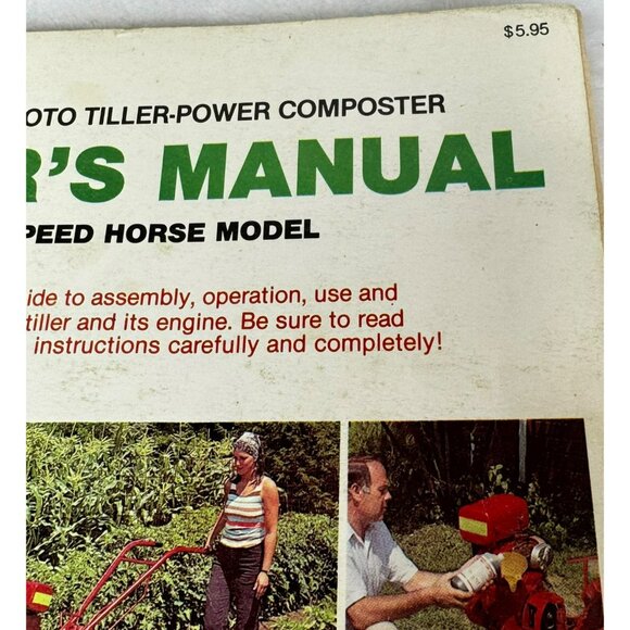 Troy-Bilt Roto Tiller Power Composter Owners Manual Horse Model 2nd Edition 1980 - Picture 13 of 14